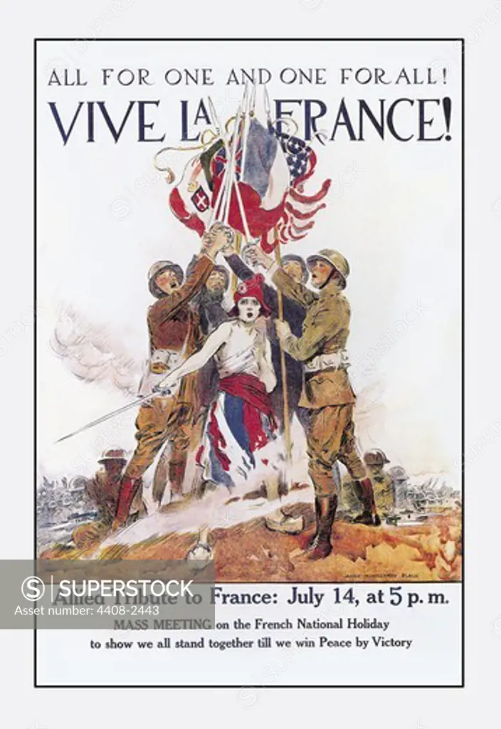 Vive la France!, World War I - Flagg & Christy