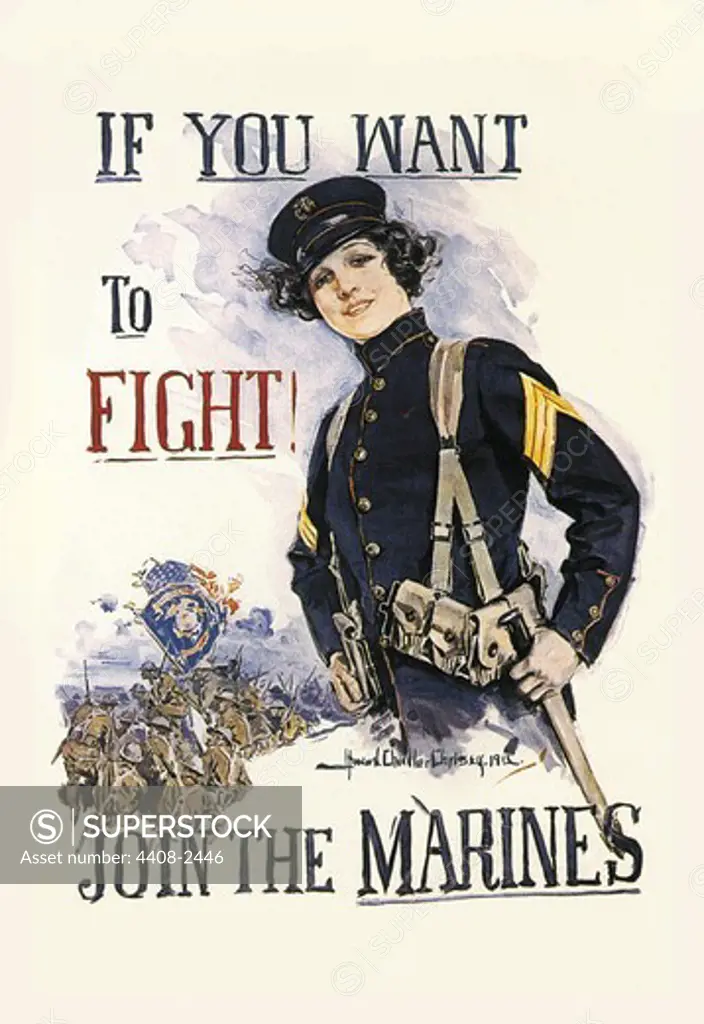 If You Want to Fight! Join the Marines, U.S. Marine Corps