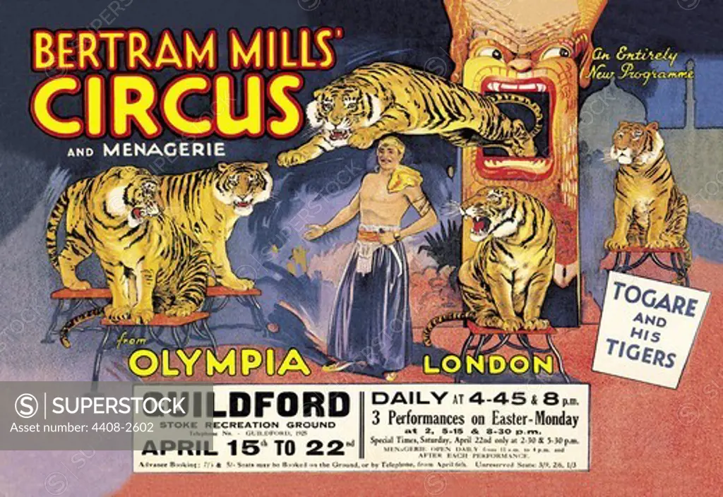 Togare and his Tigers: Bertram Mills' Circus and Menagerie, Circus & Clowns