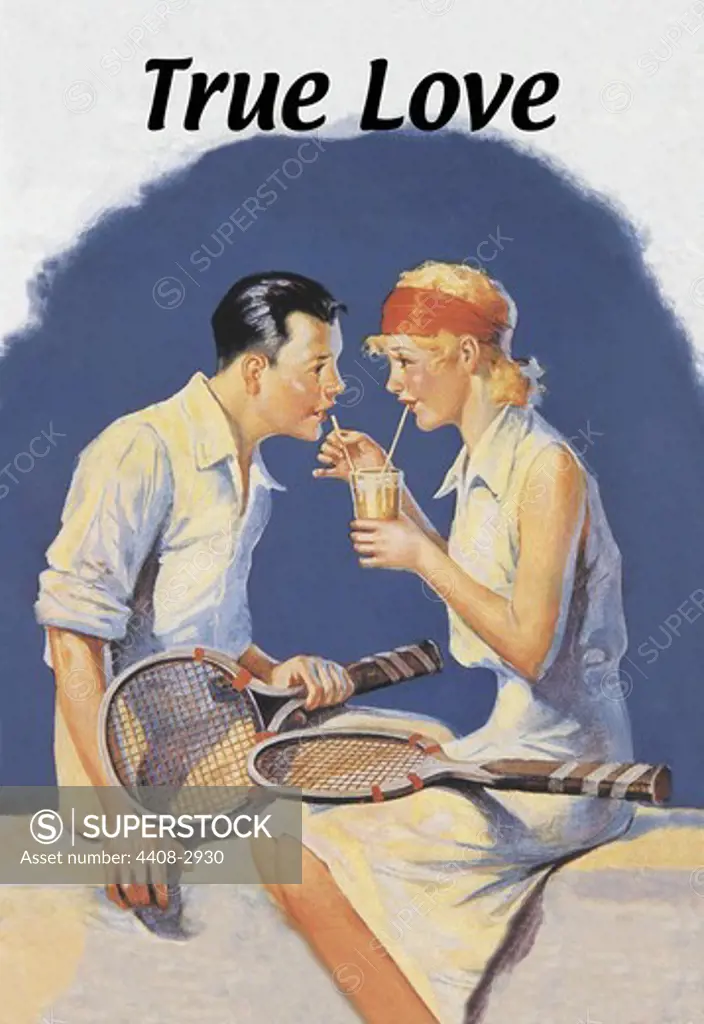 True Love: Sharing a Milkshake After Tennis, Tennis