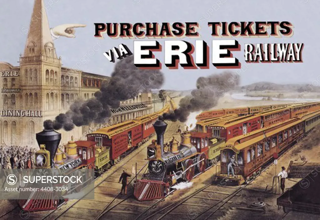 Purchase Tickets via Erie Railway, Railroad