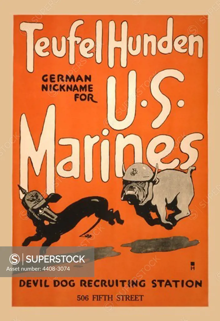 Teufel Hunden German Nickname for U S Marines, U.S. Marine Corps