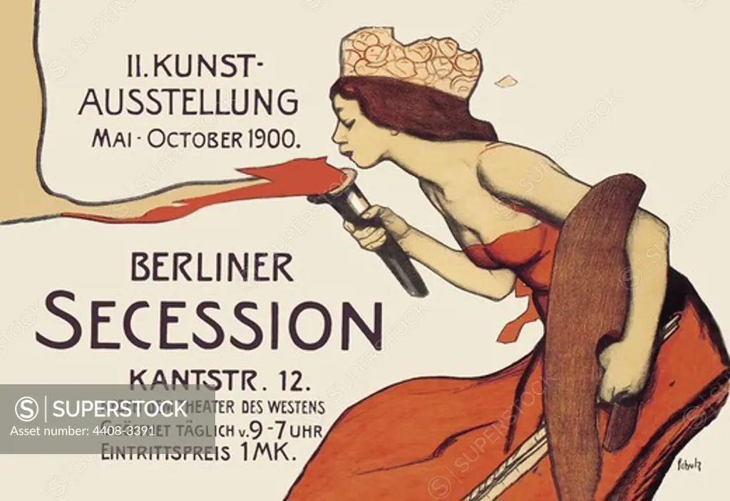 Berlin Art Exhibition, 1900, German Illustration 1890-1930