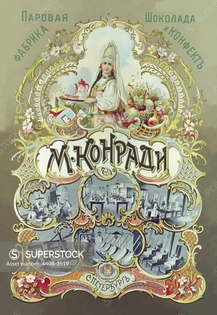 M. Konrad Chocolate Company, Tsarist Advertising