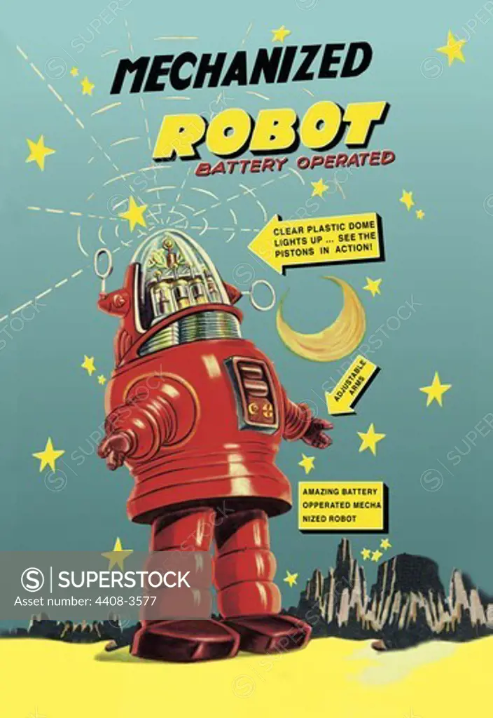 Mechanized Robot, Robots, ray guns & rocket ships