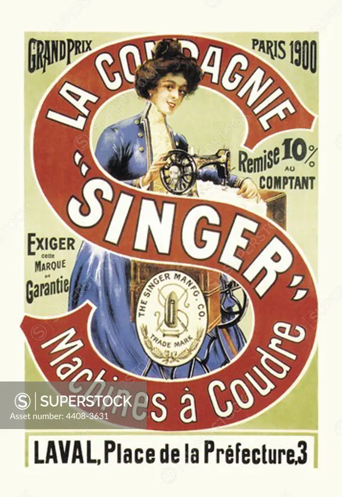 La Compagnie Singer, Grand Prix 1900, Sewing