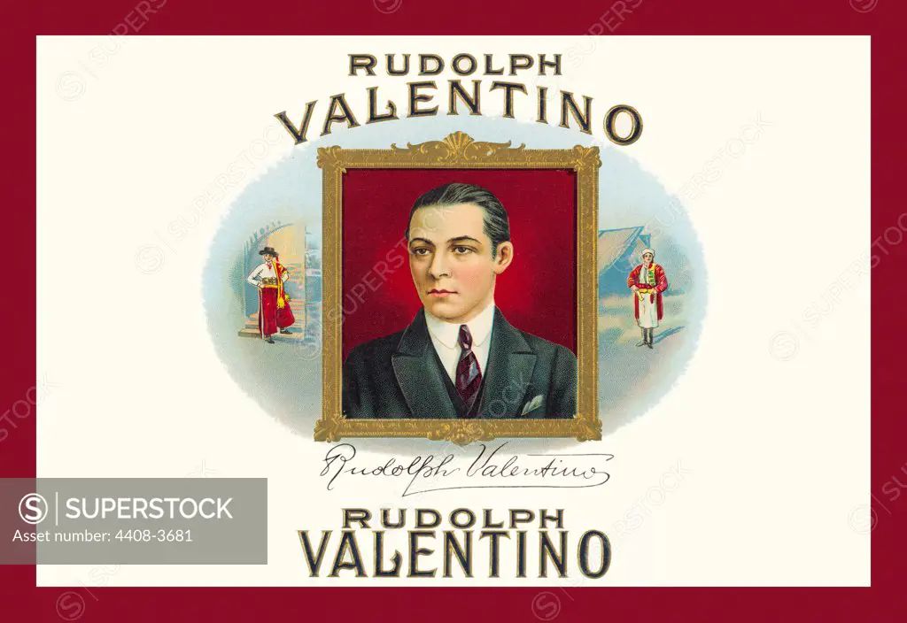Rudolph Valentino Cigars, Cigar Labels