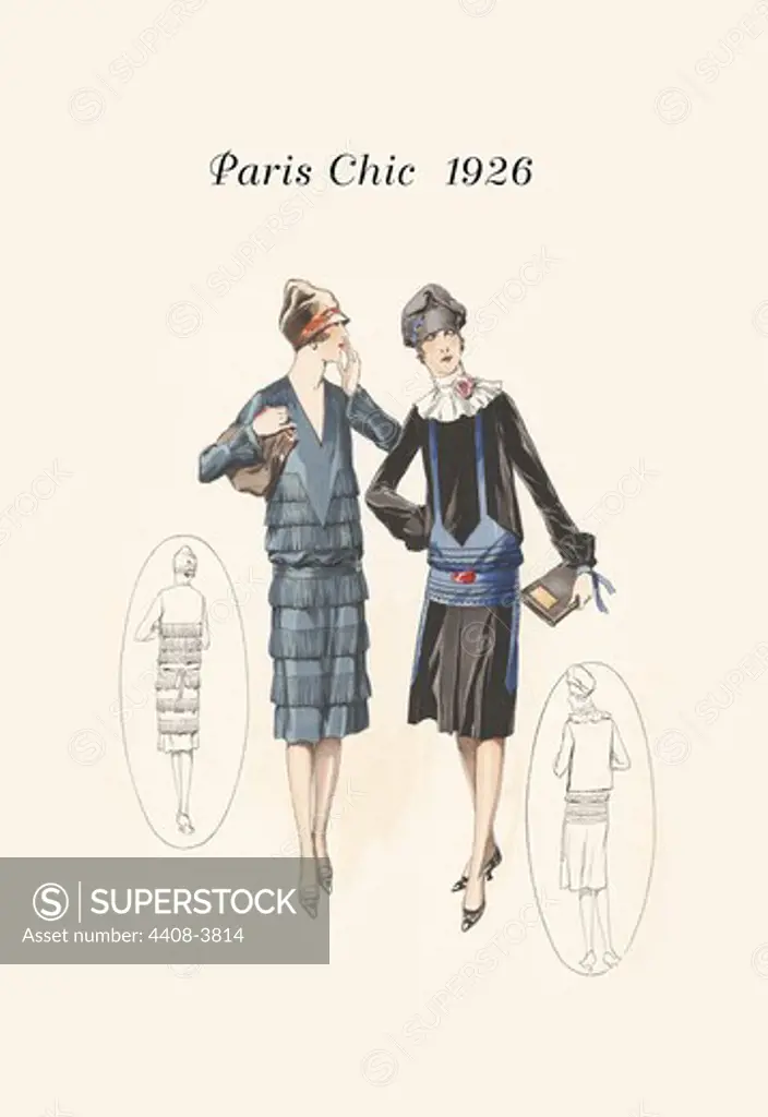 Shopping Trip, Paris Chic - French Fashion - 1920