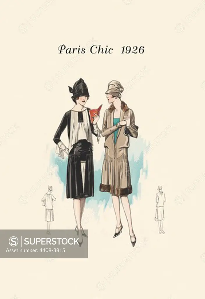 Library Outing, Paris Chic - French Fashion - 1920