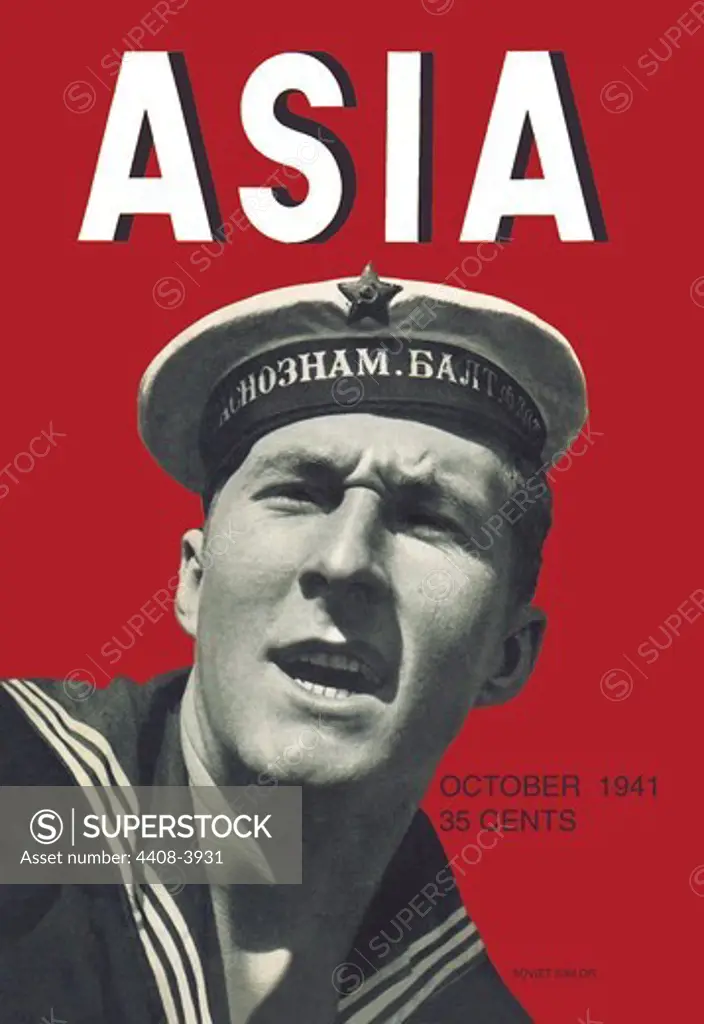 Soviet Sailor w/TITLE, Asia - Magazine Covers