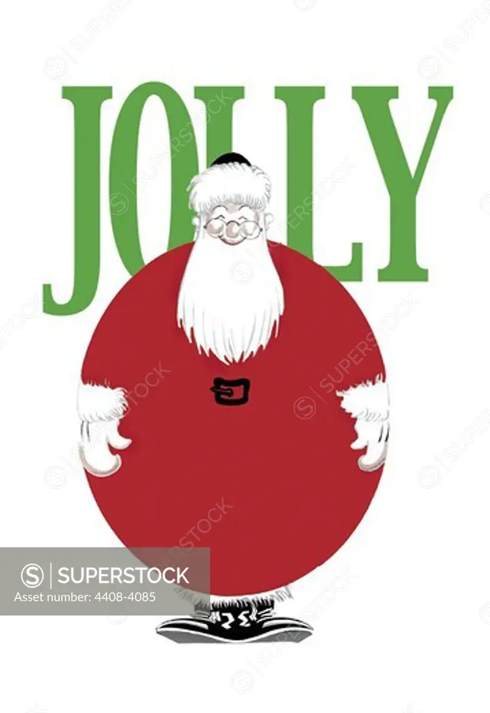 Jolly Christmas Ball-Shaped Santa, Christmas & Santa