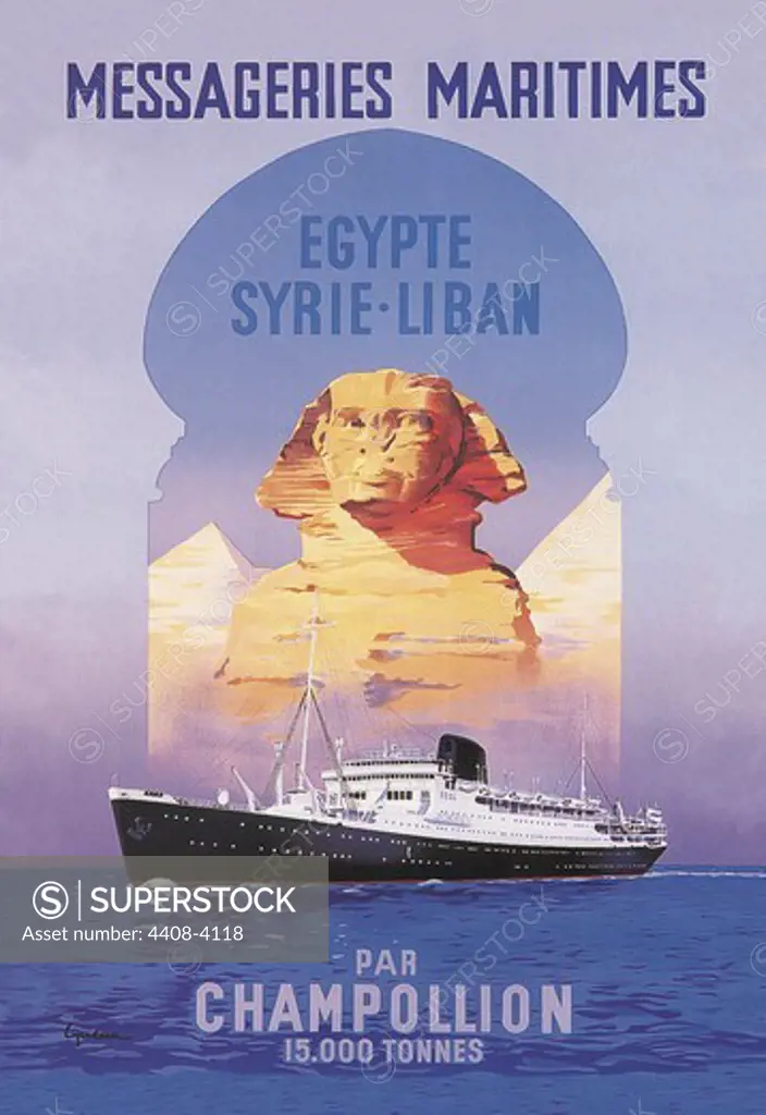 Messageries Maritimes Egypt-Syria-Lebanon Cruise Line, Ships - Cruise