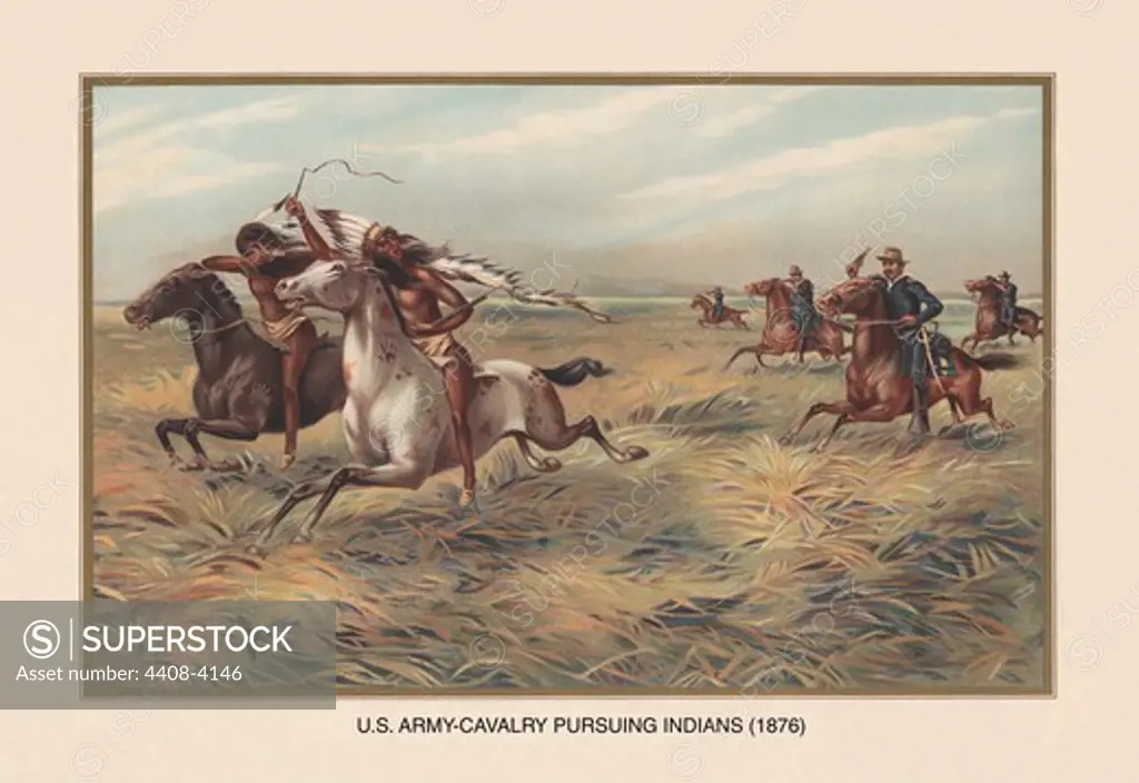 U.S. Army Pursuing Indians, 1876, U.S. Army