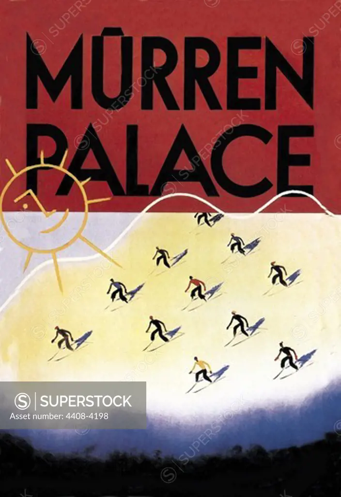 Murren Palace: Skiing at Sunset, Winter Sports