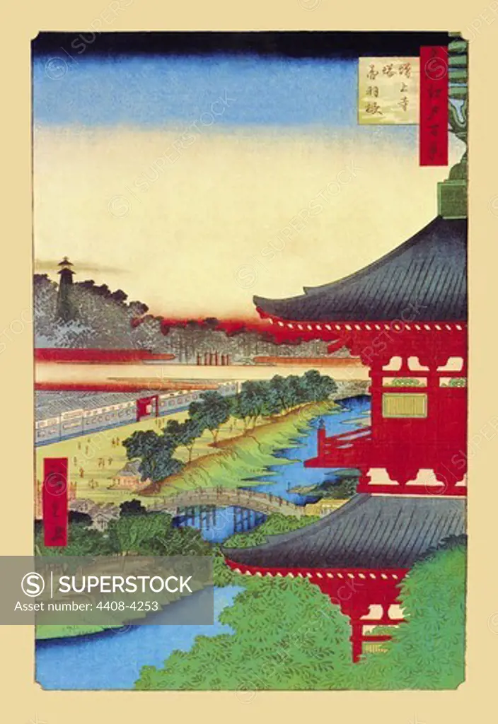 Kameido Shrine, Japanese Prints - Hiroshige