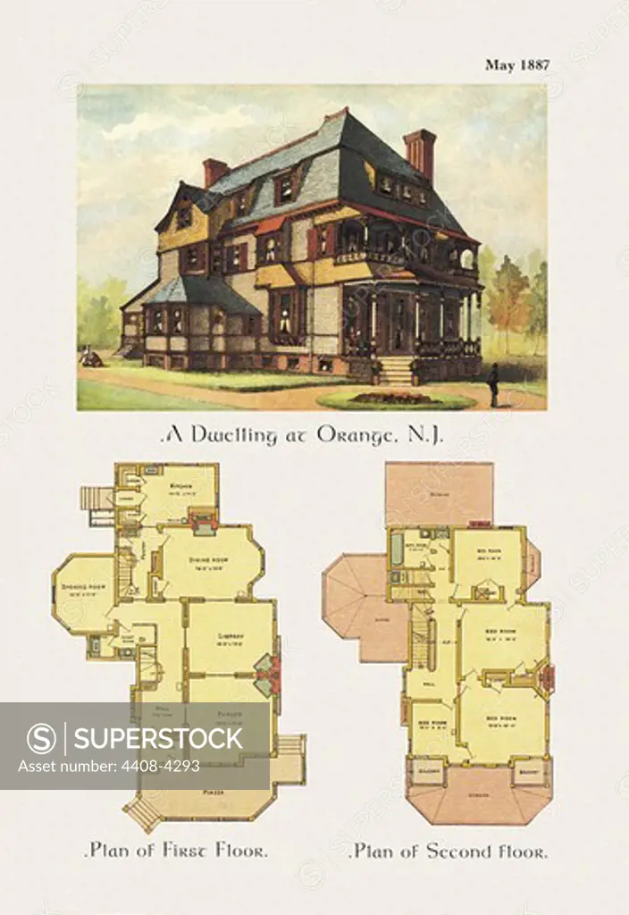 Dwelling at Orange, New Jersey, Victorian Residences