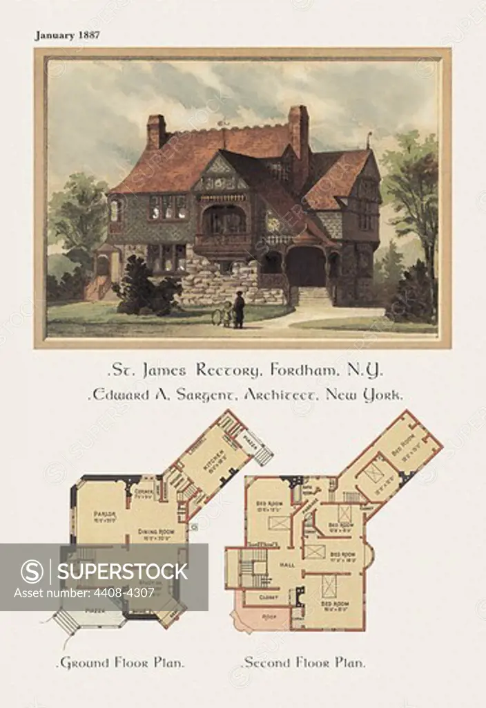 St. James' Rectory, Fordham, New York, Victorian Residences