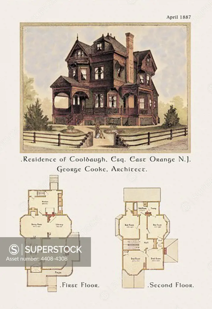 Residence of F. W. Coolbaugh, Esquire, Victorian Residences