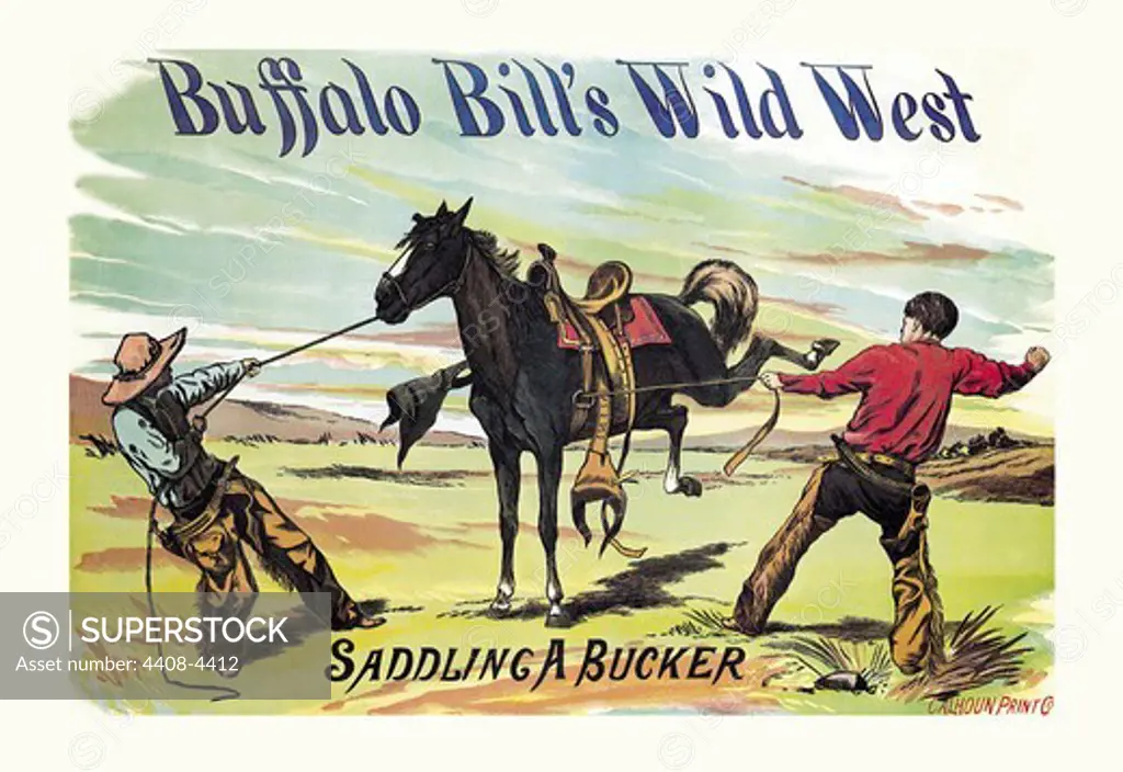 Buffalo Bill: Saddling a Bucker, Buffalo Bill - Wild West
