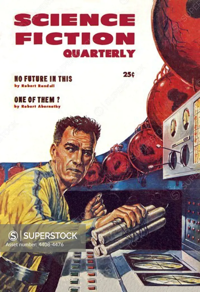 Science Fiction Quarterly: Setting Explosives, Pulp Magazine Covers