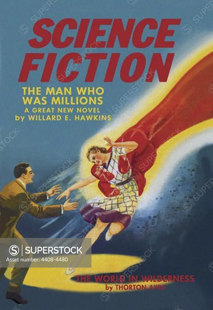 Science Fiction: Captured by the Red Giant, Pulp Magazine Covers