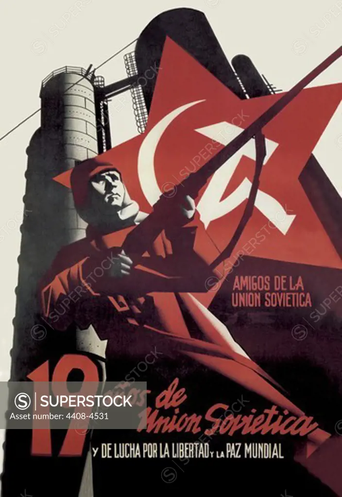 Nineteen Years of the Soviet Union and the Fight for Freedom and World Peace, Spanish Civil War