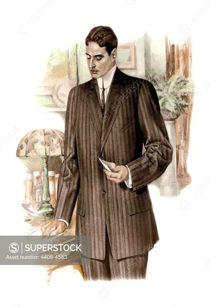 Two-Button Sack - Checking the Mail, Male Fashion