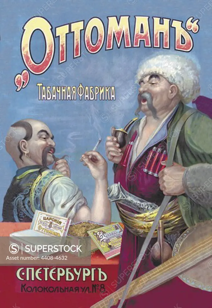 Ottoman Tobacco - St. Petersburg, Tsarist Advertising