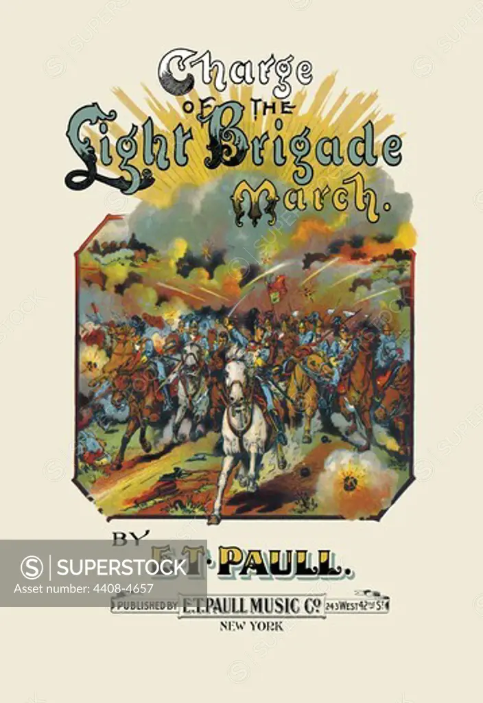 Charge of the Light Brigade: March, Sheet Music - E. T. Paul