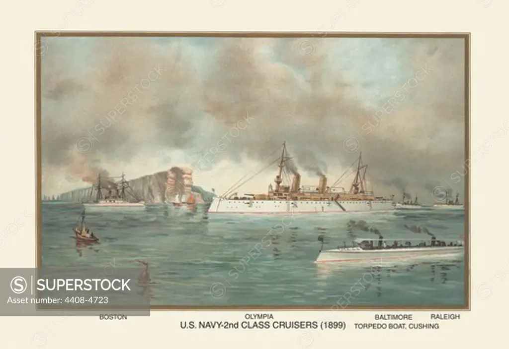 U.S. Navy 2nd Class Cruisers (1899) - Olympia, U.S. Navy 1776 - 1899