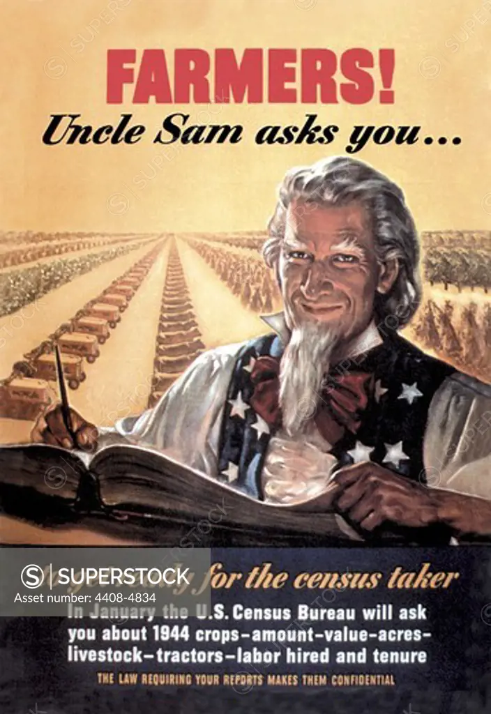 Farmers! Uncle Sam Asks Youó, Uncle Sam