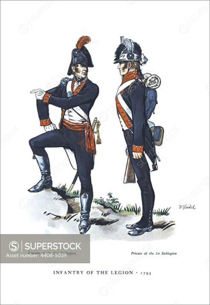 Infantry of the Legion, 1795, U.S. Army