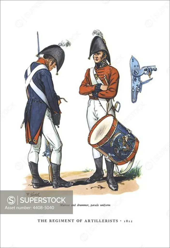 Regiment of Artillerists, 1812, U.S. Army