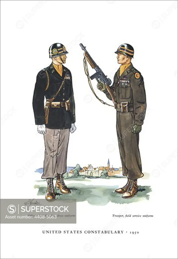 United States Constabulary, 1950, U.S. Army