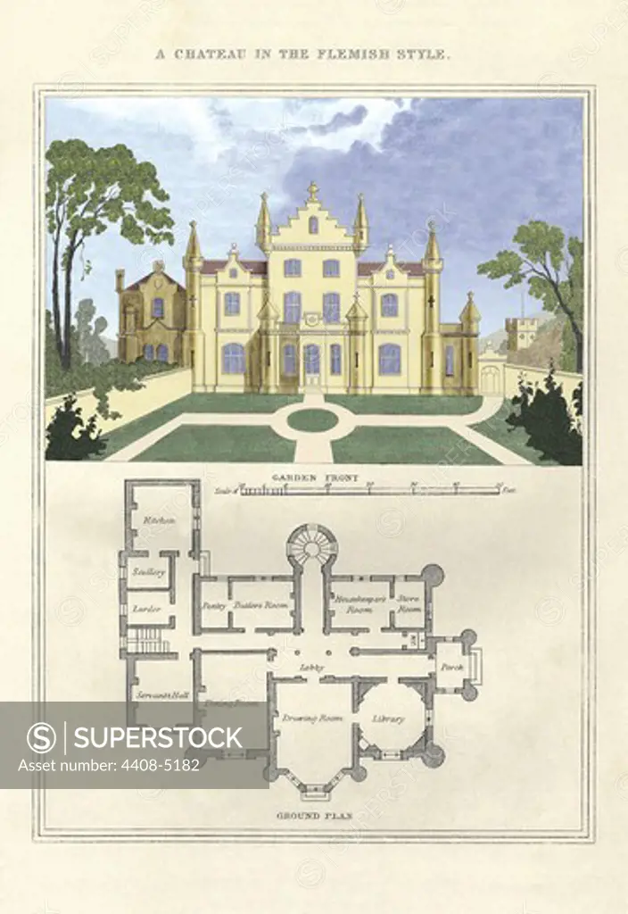 Chateau in the Flemish Style, English Domestic