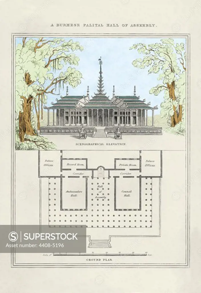 Burmese Palatial Hall of Assembly, English Domestic