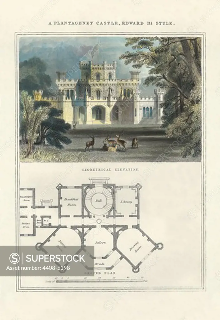 Plantagenet Castle, Edward III Style, English Domestic