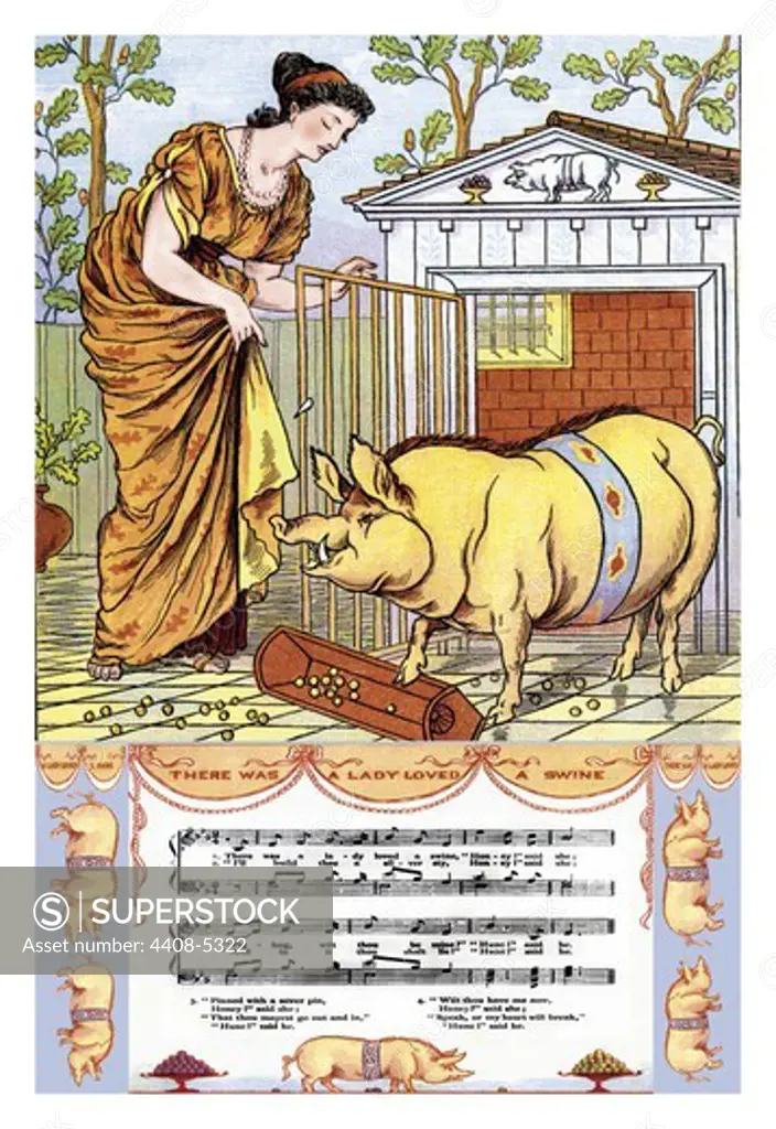 There Was a Lady Loved a Swine, Walter Crane