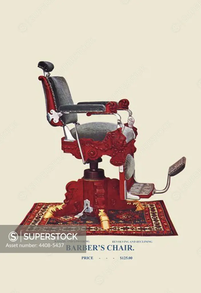 Hydraulic Barber's Chair #97, Barber Shop