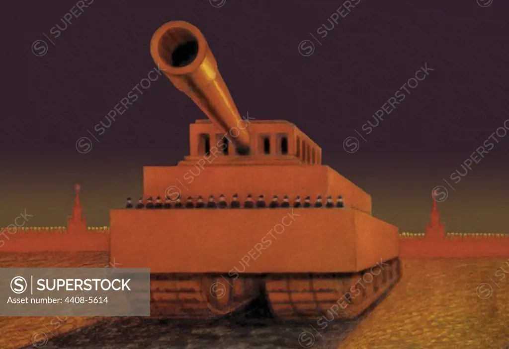 Red Tank of Lenin, USSR - Bolshevik & Soviet