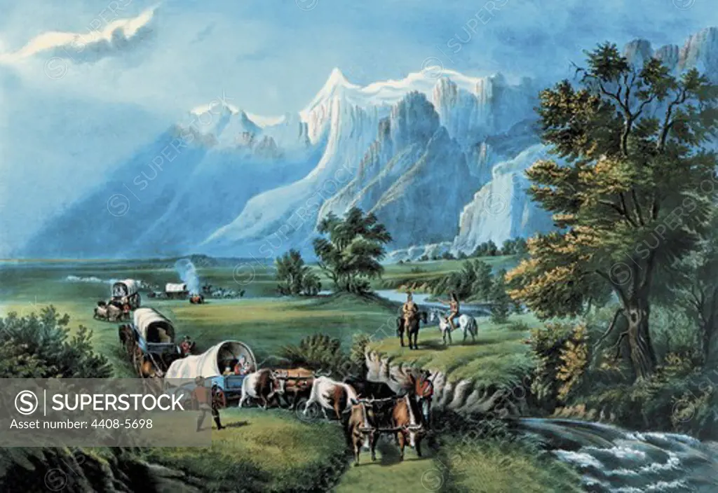 Rocky Mountains, Currier & Ives Prints