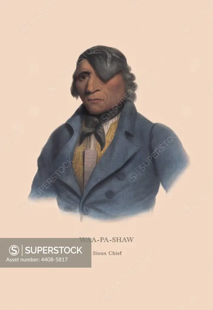 Waa-Pa-Shaw (Sioux Chief), Native American