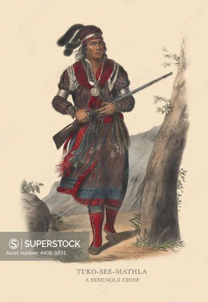 Tuko-See-Mathla (A Seminole Chief), Native American