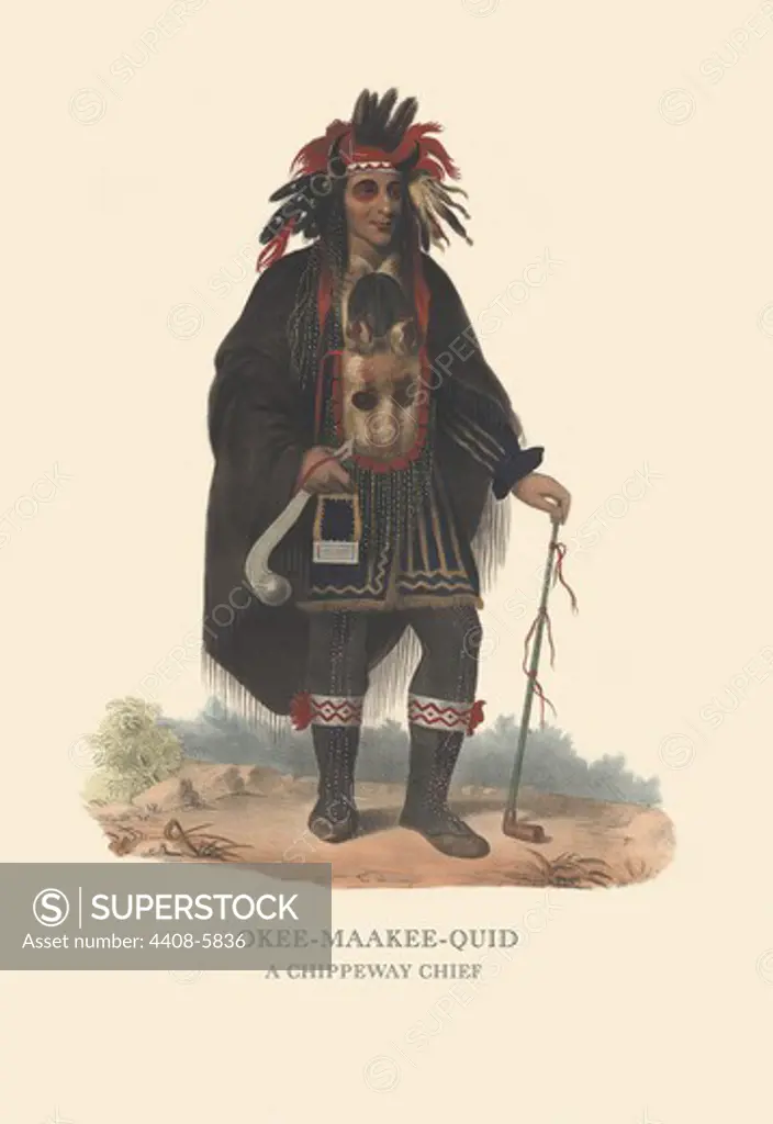 Okee-Maakee-Quid (A Chippewah Chief), Native American