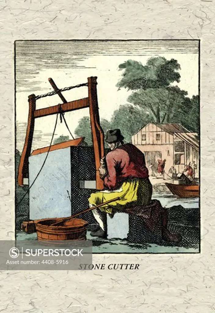 Stone Cutter, European Trades - 1820