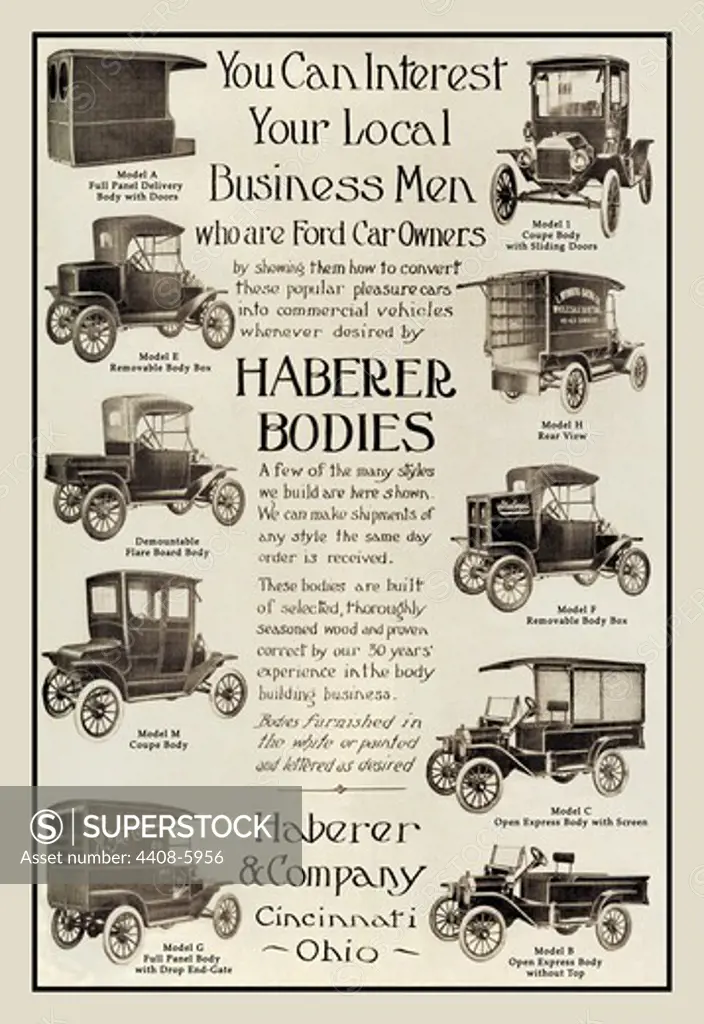 Haberer Bodies, Cars - 1915