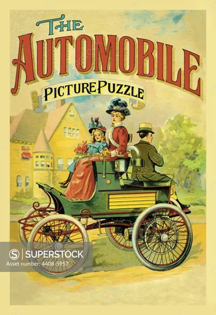 Automobile-Picture Puzzle, Cars - 1915