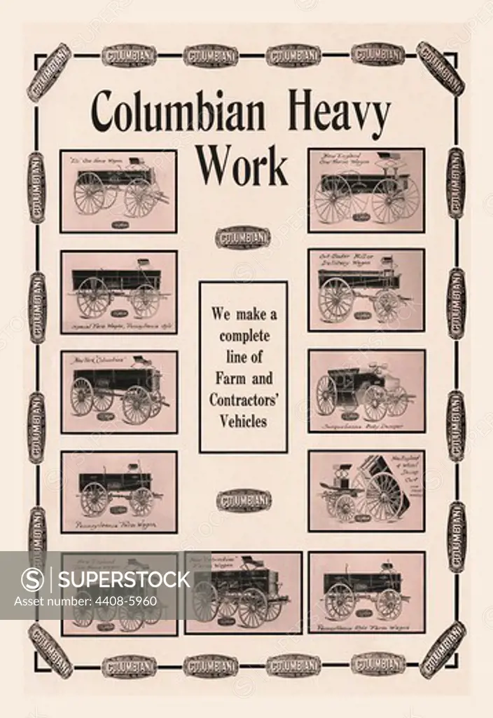 Columbian Heavy Work, Cars - 1915