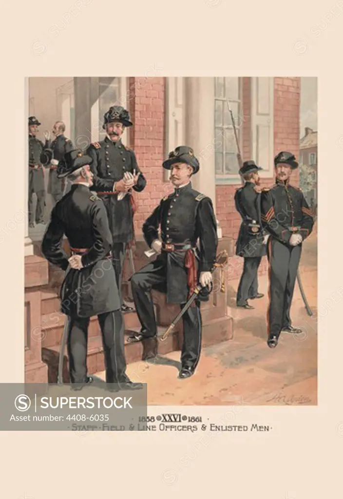 Staff, Field & Line Officers & Enlisted Men, U.S. Army