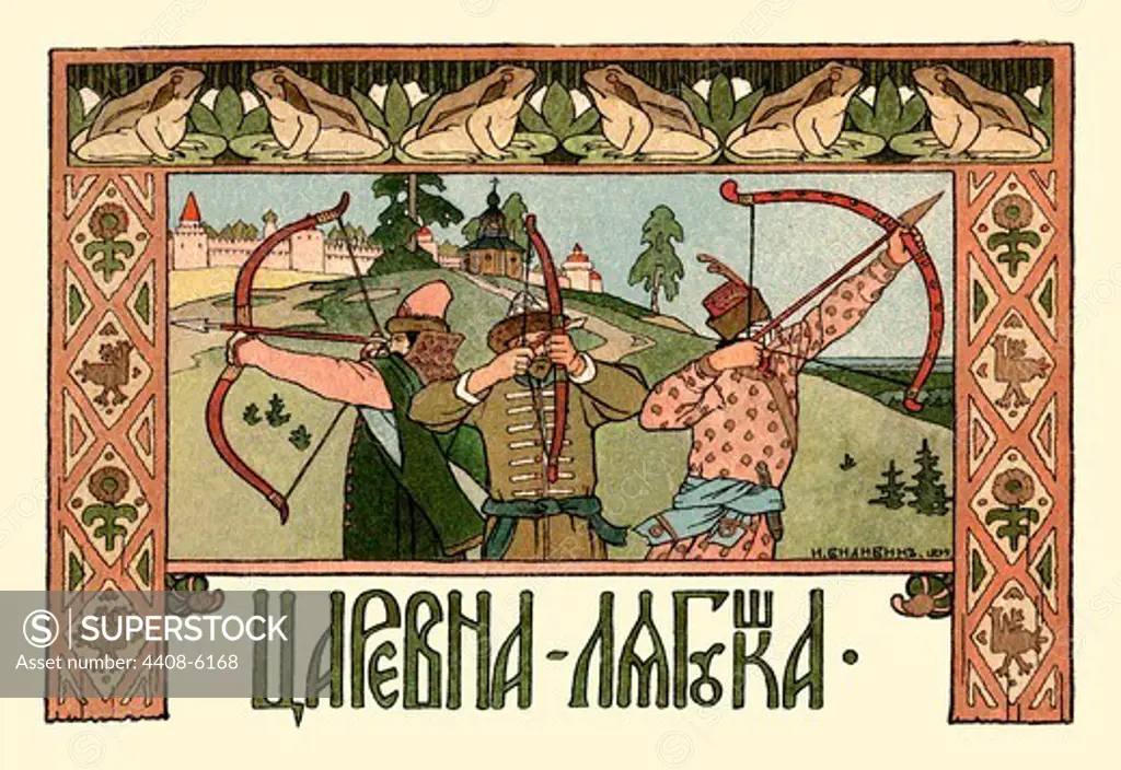 Archers, Bilibin - Russian Tales